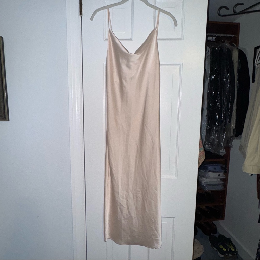 Petal & Pup Cream Satin Dress